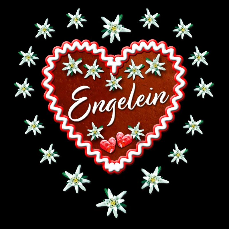 50 Lebkuchenherz Engelein Edelweiss Herzchen
