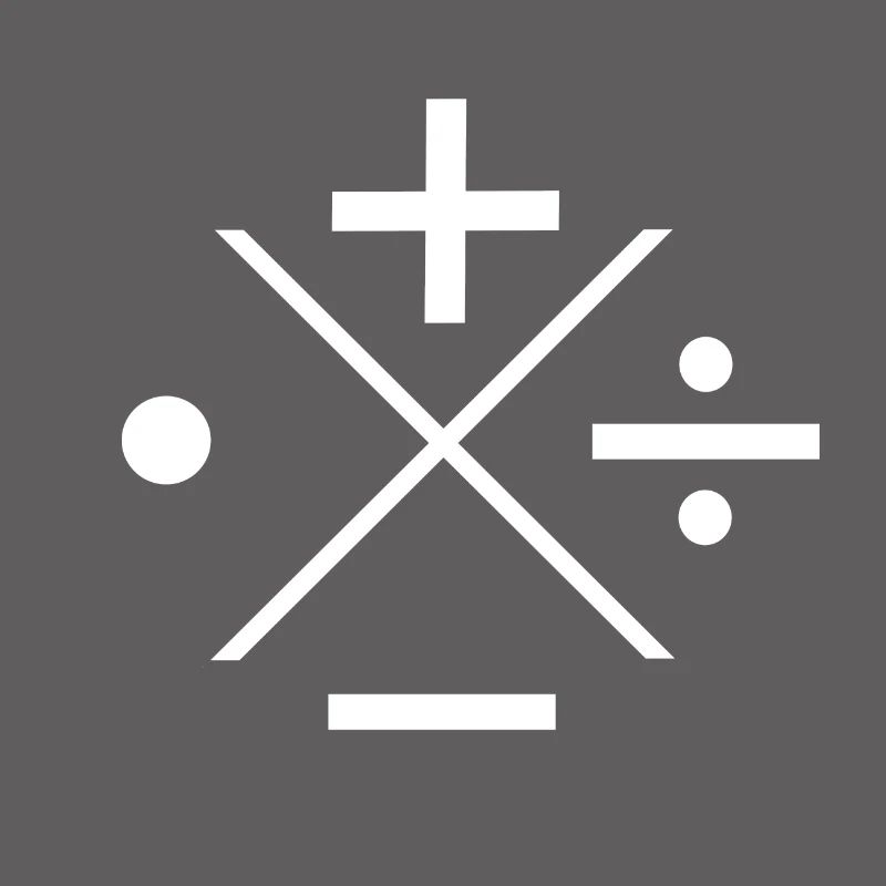 Math Symbol Plus Genius Physicist Nerd Gift