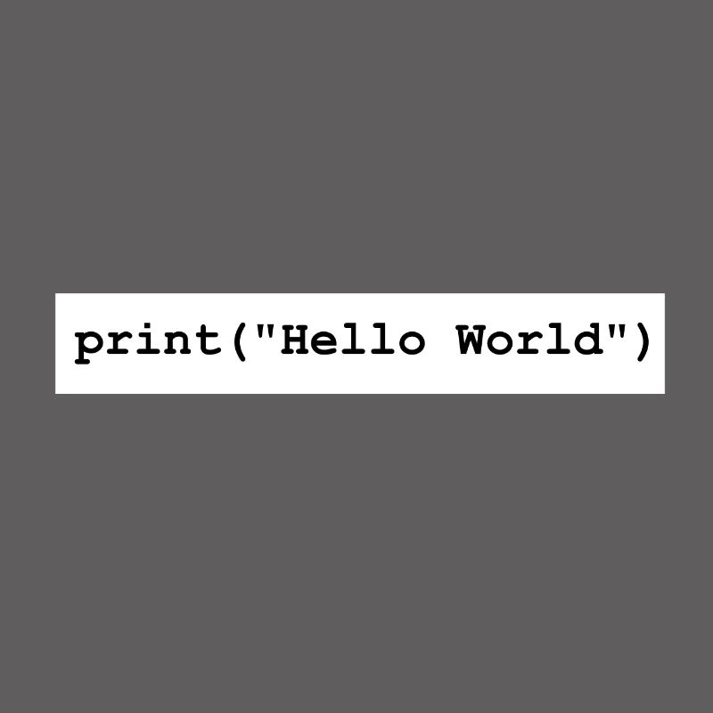 Cadeau du programme de développement Hello World Python