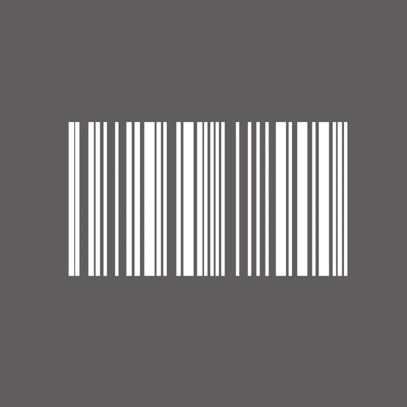 Barcode Strichcode weiss