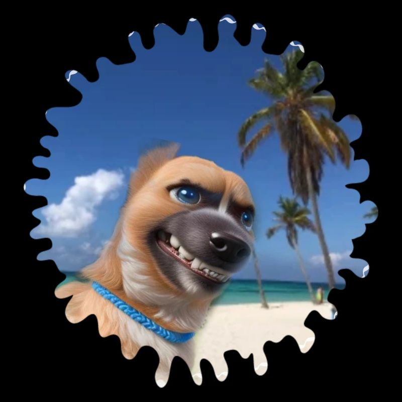 Crazy Beach Dog