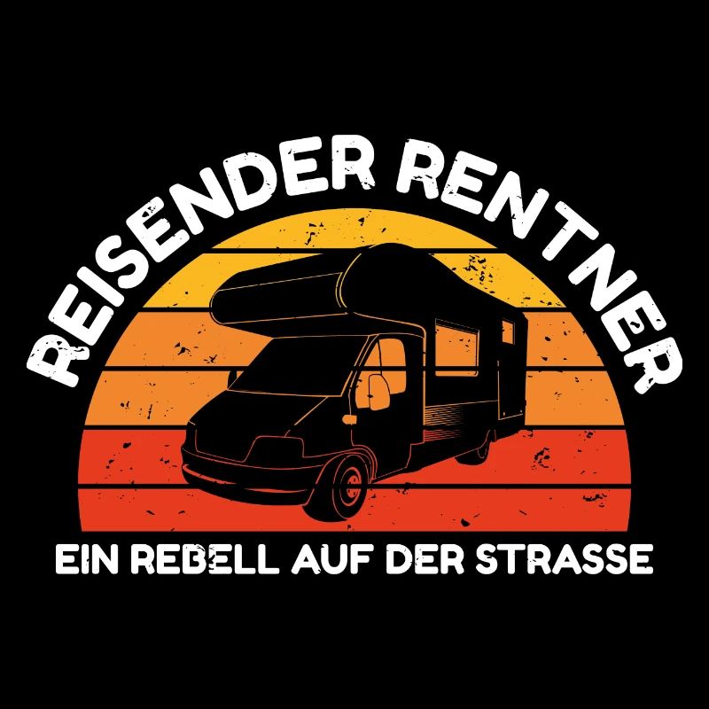 Rentner Geschenk Ruhestand Camper Camping Rente