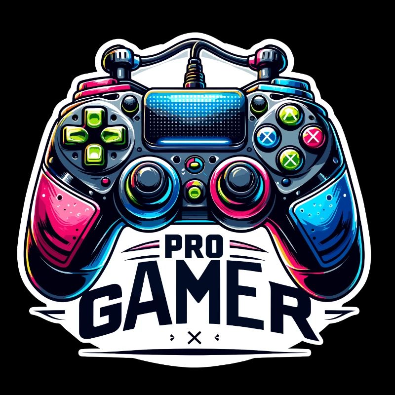Pro Gamer - Controller Illustration