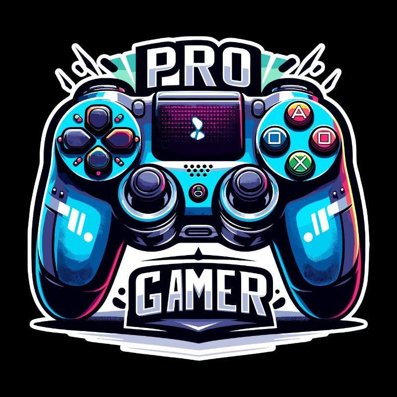 Pro Gamer - Controller Illustration