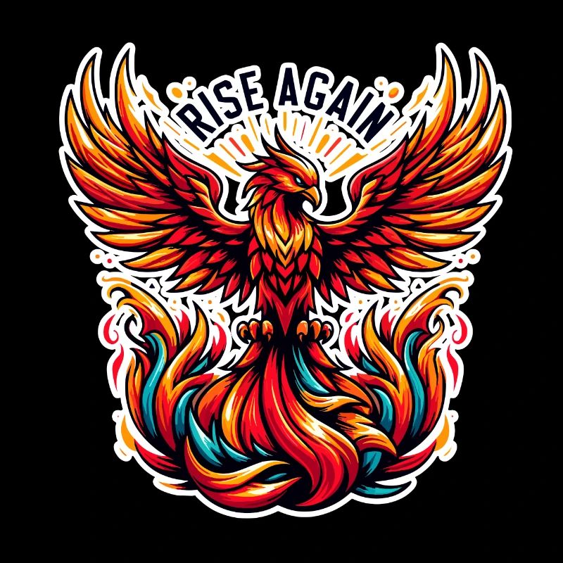 Rise Again - Phönix Illustration