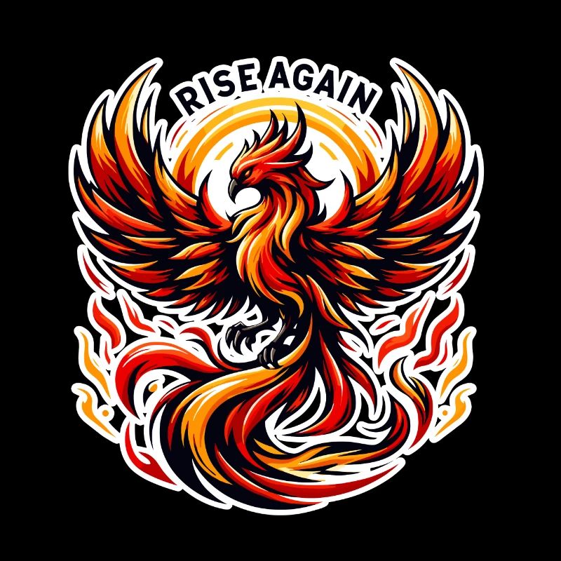 Rise Again - Phönix Illustration