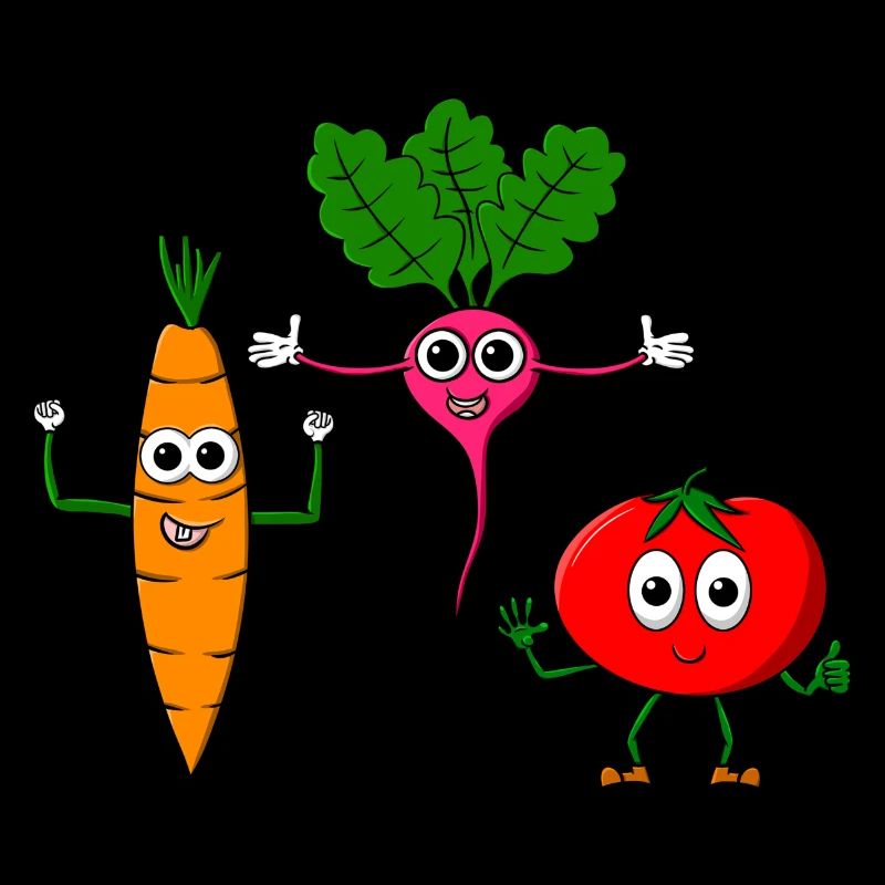 Vegetable course - three cool vegetables