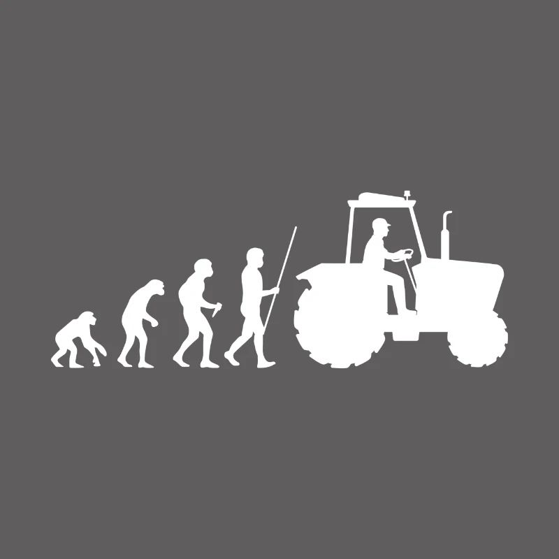 Farmer farmer tractor evolution gift