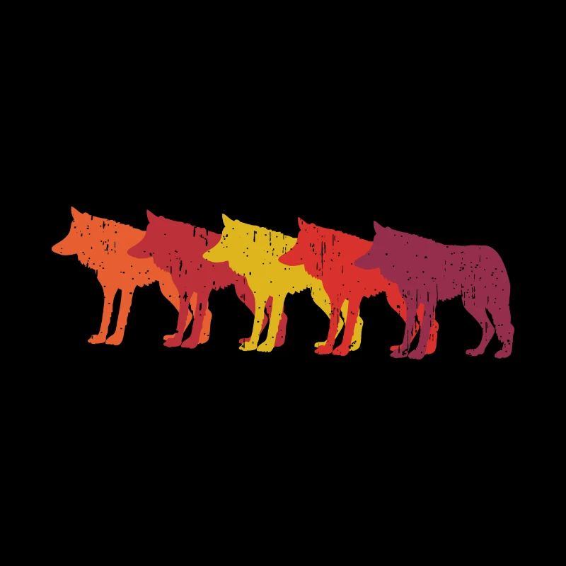 Loups rétro