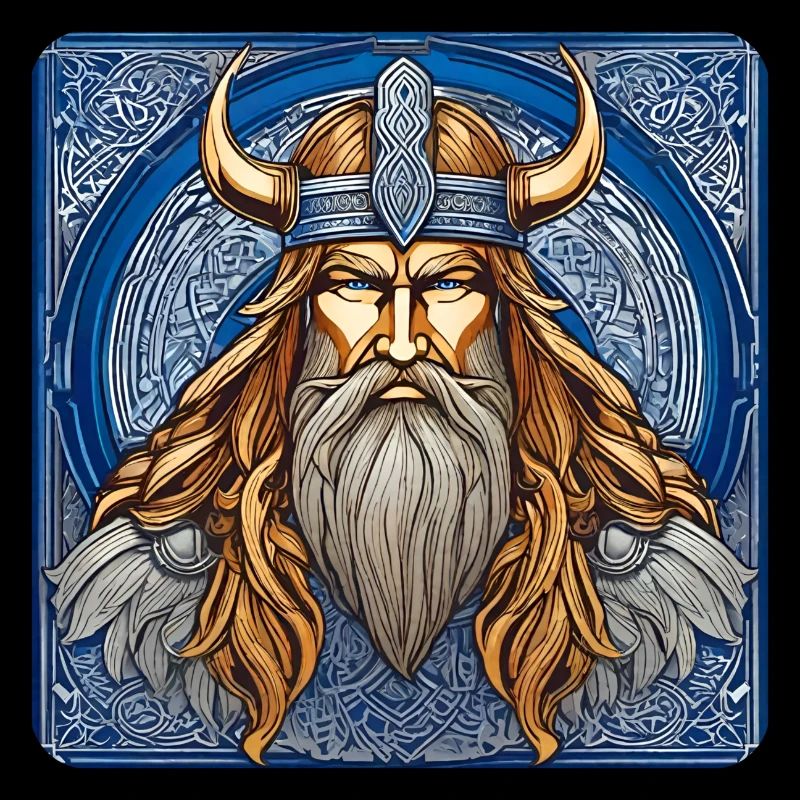 Fier Viking avec casque de cornes