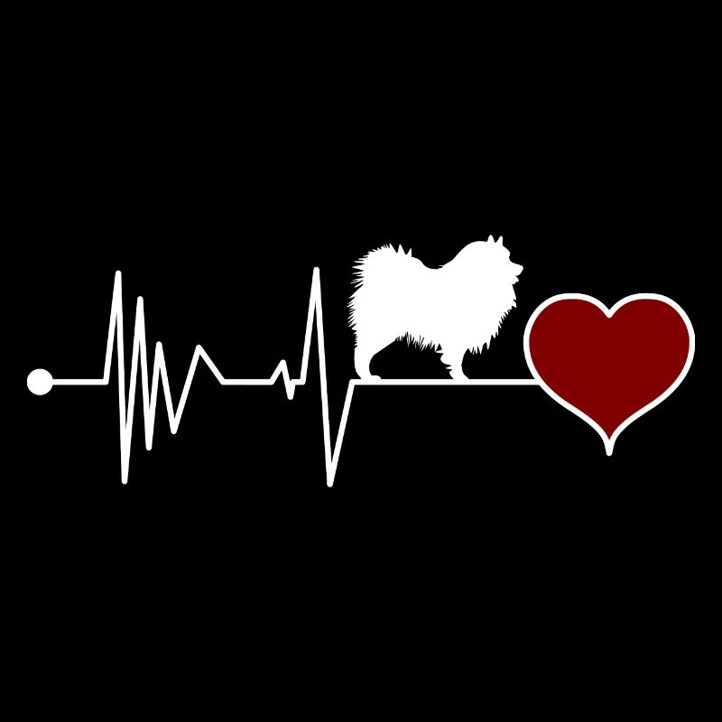 Deutscher Wolfsspitz Spitz Keeshond Herzschlag
