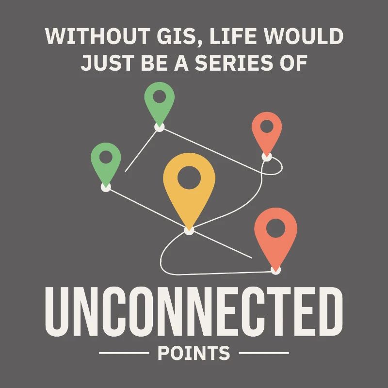 GIS Unconnected Points Map Data Analysis