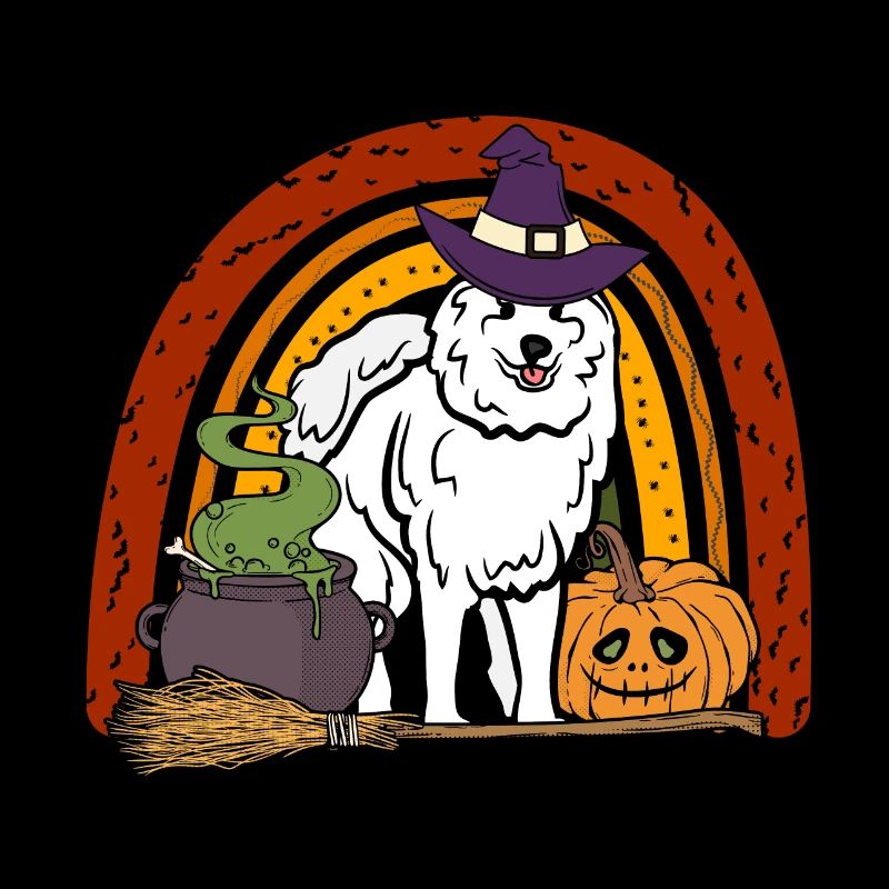 Cute Samoyed Halloween Dog