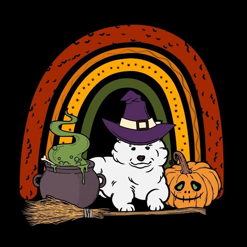 Cute Samoyed Halloween Dog