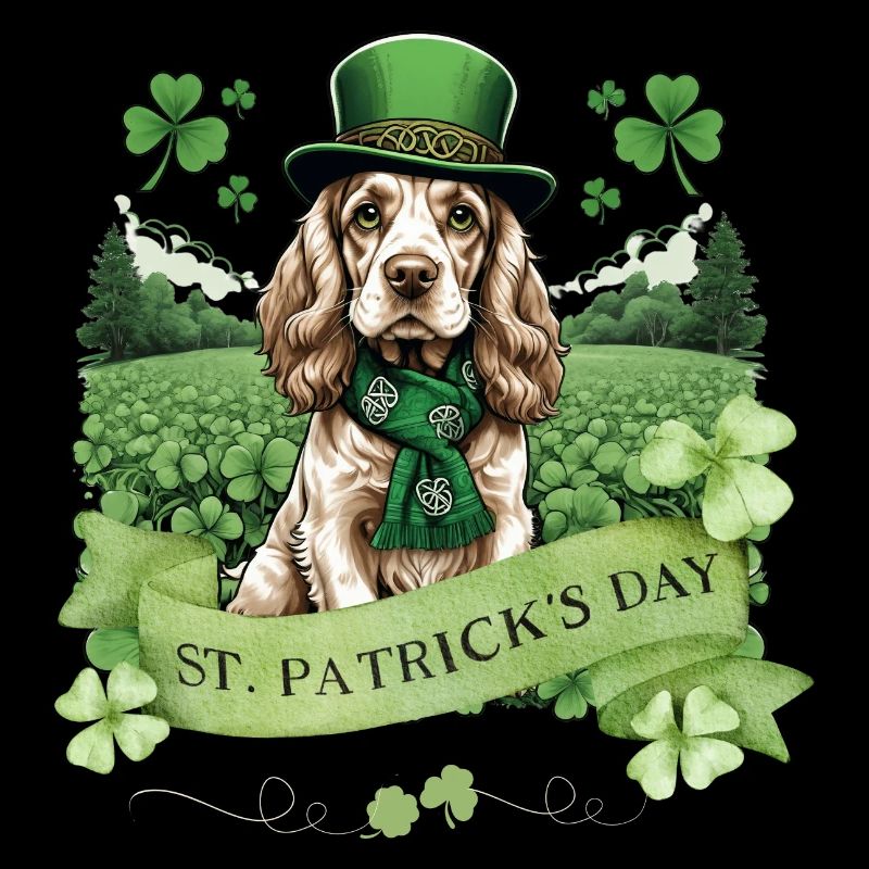 Irish Setter St. Patrick's Day Green Hat Pup
