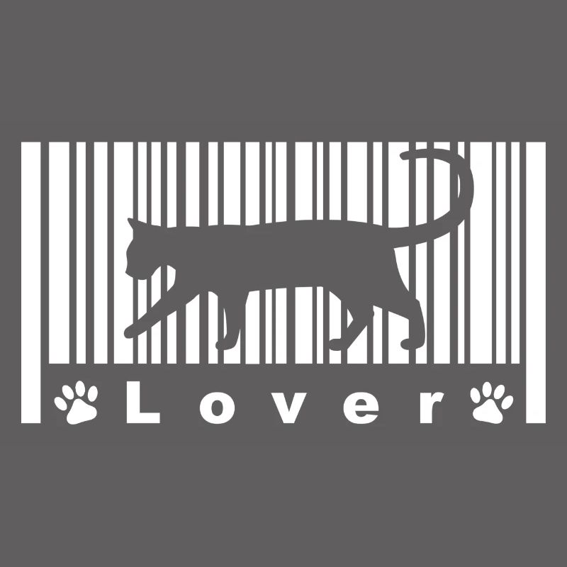 Katze - Kätzchen - Symbol - Barcode - Strichcode