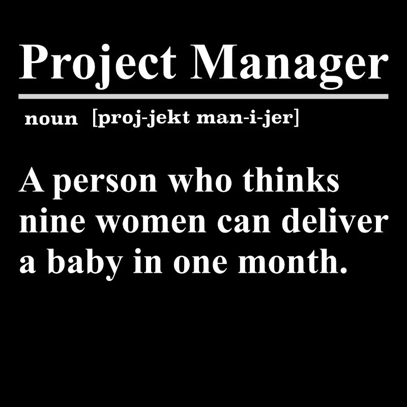 Project Manager Sarkasmus Geschenk Projektleiter