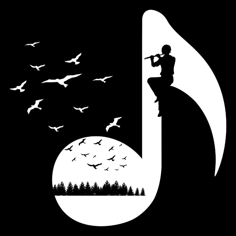 Oiseaux rétro flûtes