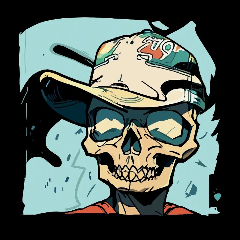 Graffiti Style Skull