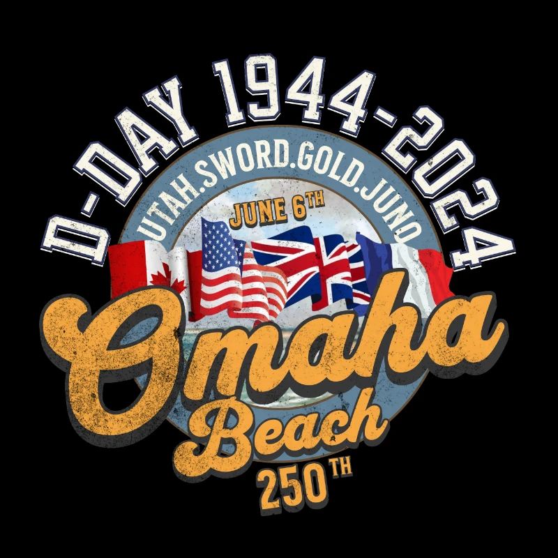 Omaha Beach 250th anniversary back