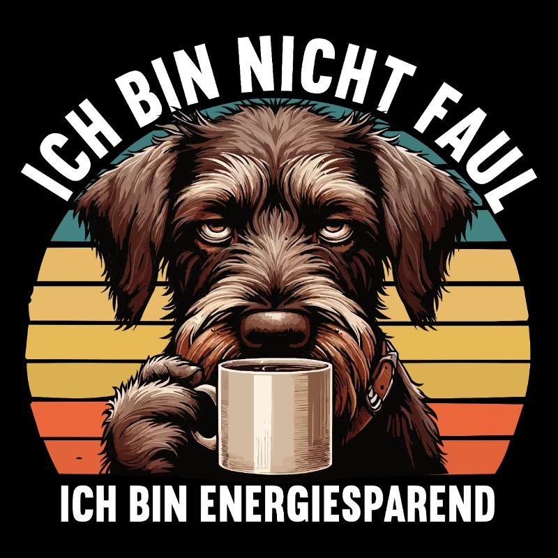 Ich Bin Nicht Faul Deutsch Drahthaar Jagdhund