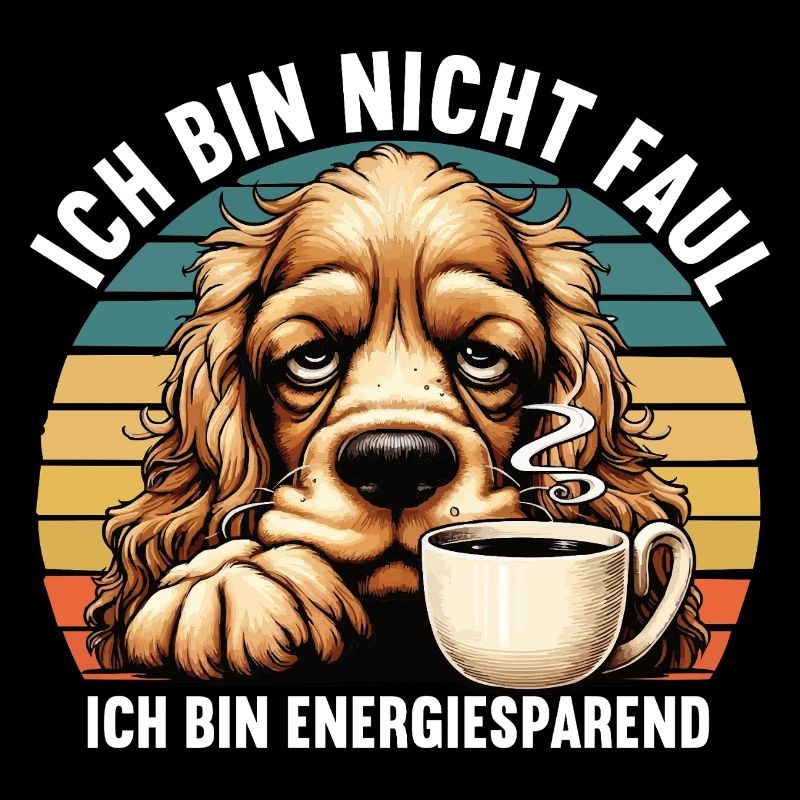Ich Bin Nicht Faul Cocker Spaniel Cockerhund