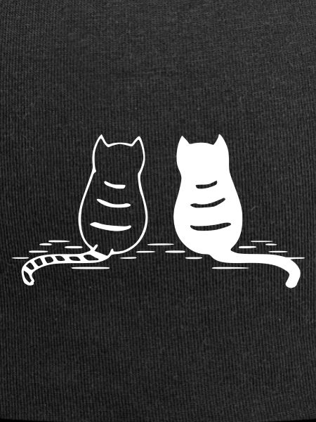 sitzende Katzen