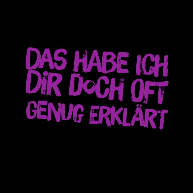 oft genug erklärt