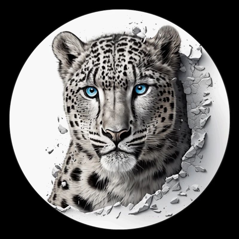 An endangered snow leopard