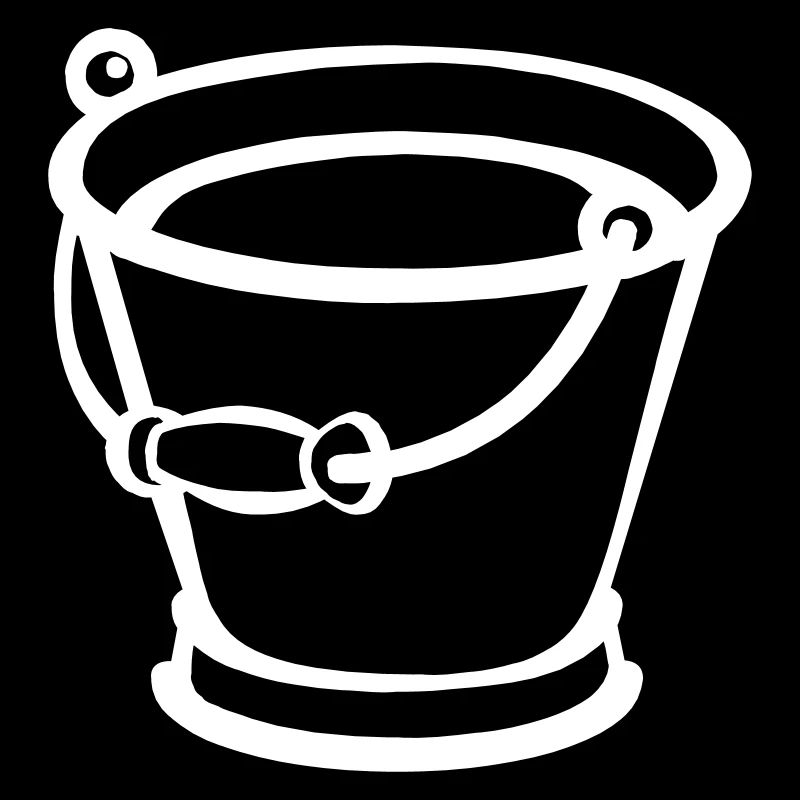 Filled bucket