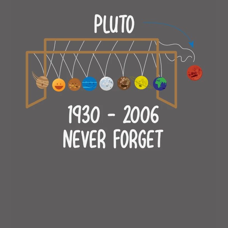 Never Forget RIP Pluto Planet Space Gift