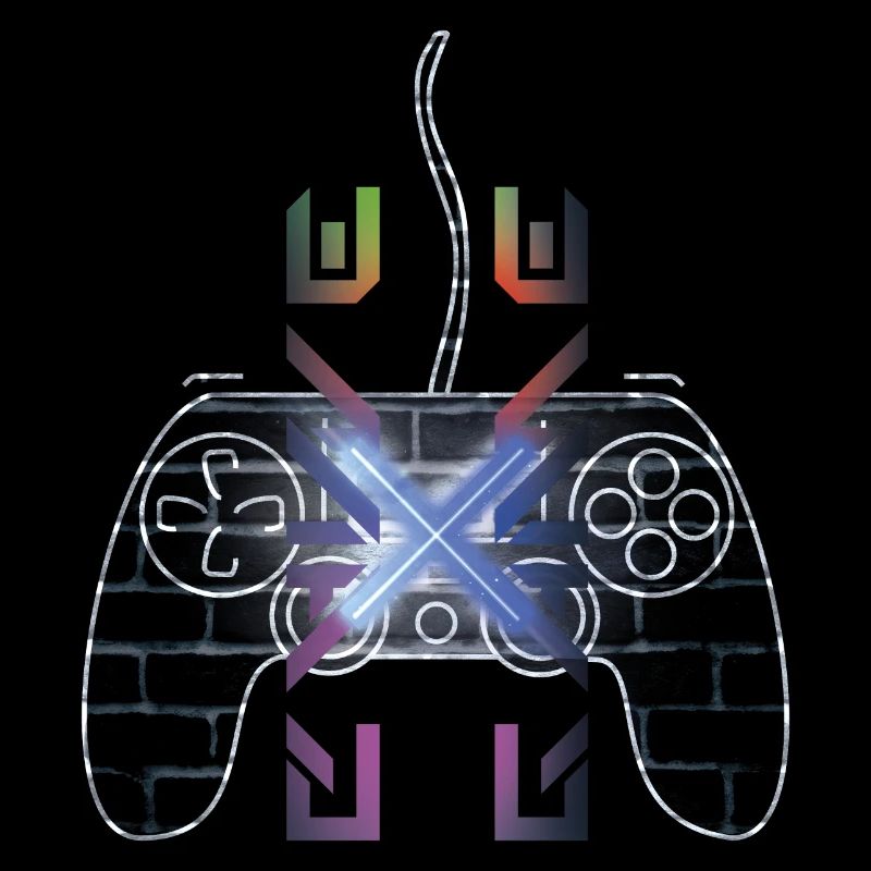 Manette game néon