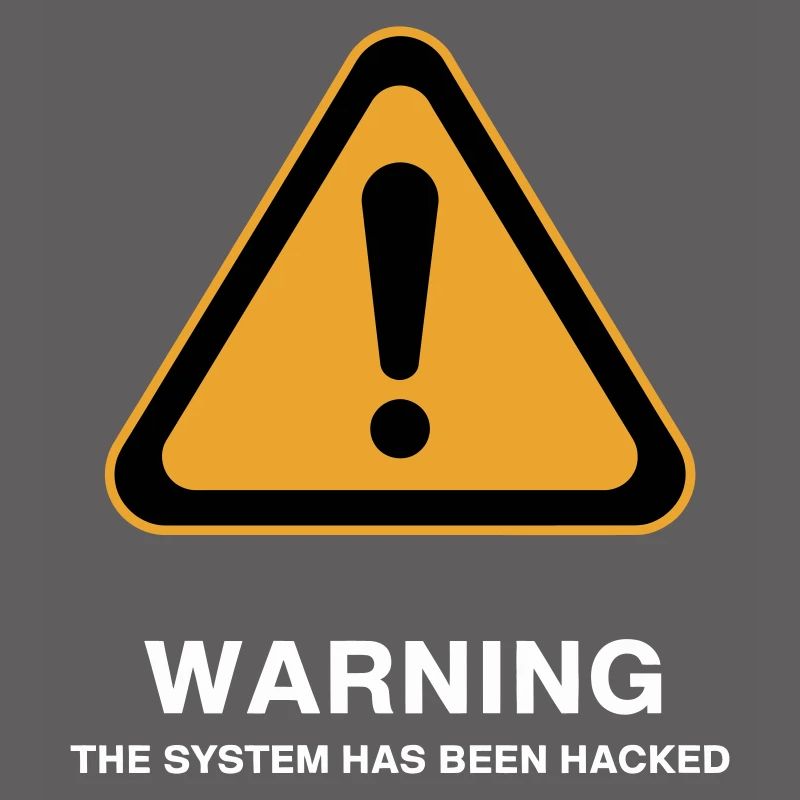 Hacked System Warning Icon