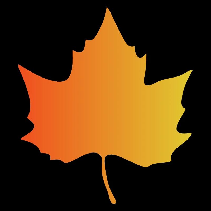 Autumn Gradient Maple Leaf