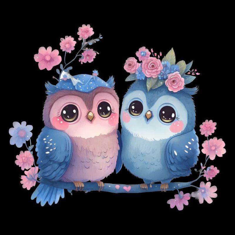 Eule Valentinstag Herz Liebe Geschenkidee