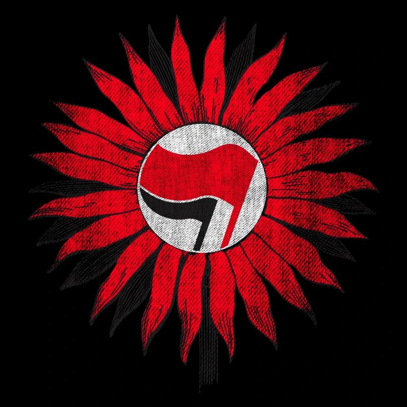 Sonnenblume der Antifa