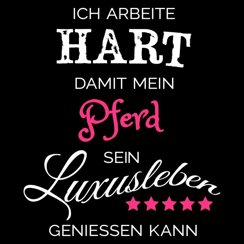 Ich arbeite hart - Pferd
