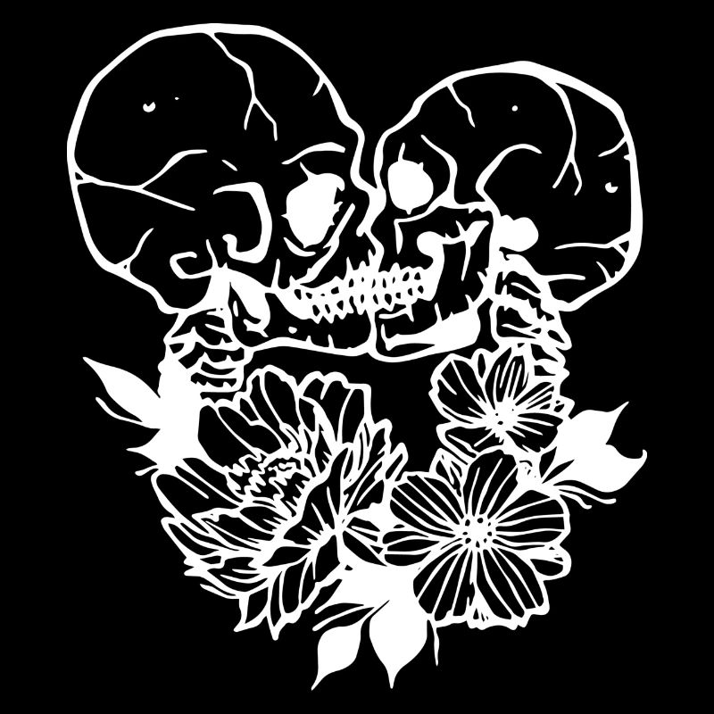 Totenköpfe Blumen