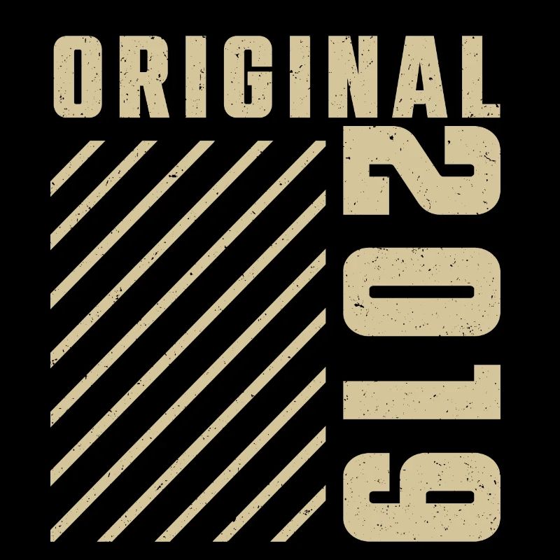 Original 2019 Authentic 2019 Vintage Bursdag