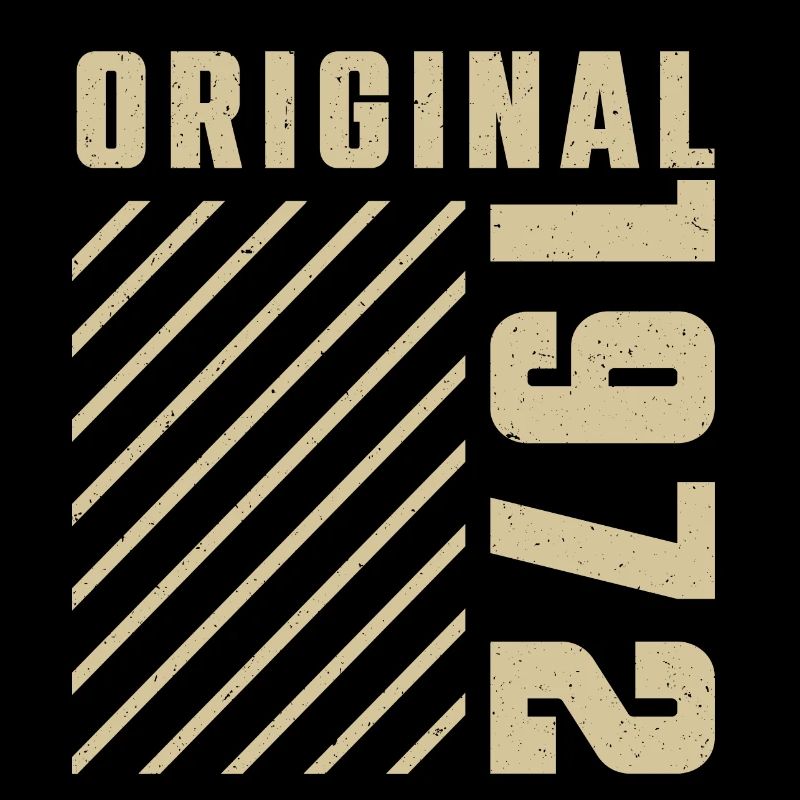 Original 1972 Authentic 1972 Vintage Bursdag