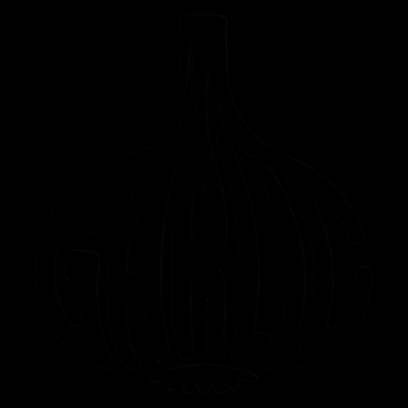 Garlic - Cool Vegetable Logo