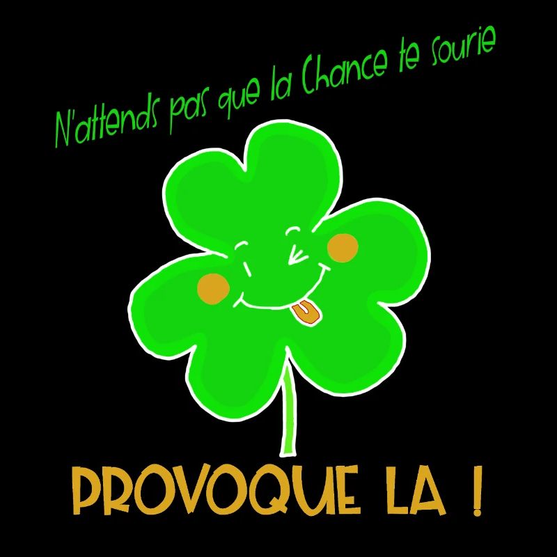 Trèfle Provoque la Chance Joyeuse