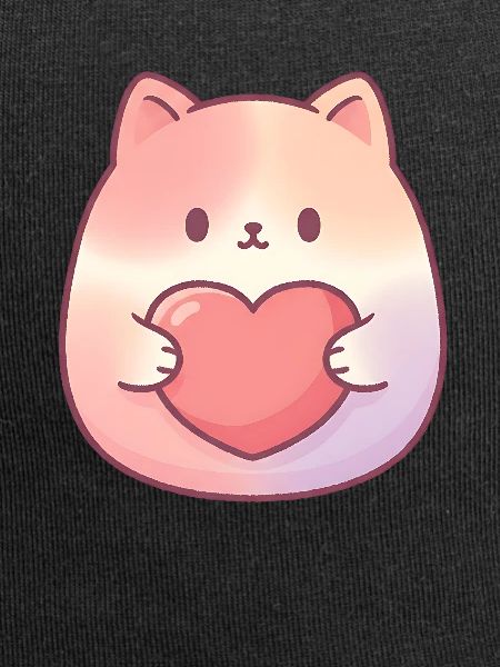Cuddly Kitten Heart Love