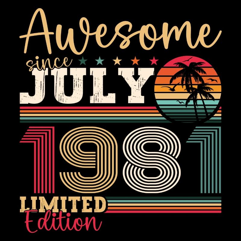 Awesome since Juli 1981 41. Geburtstag Herren Fun