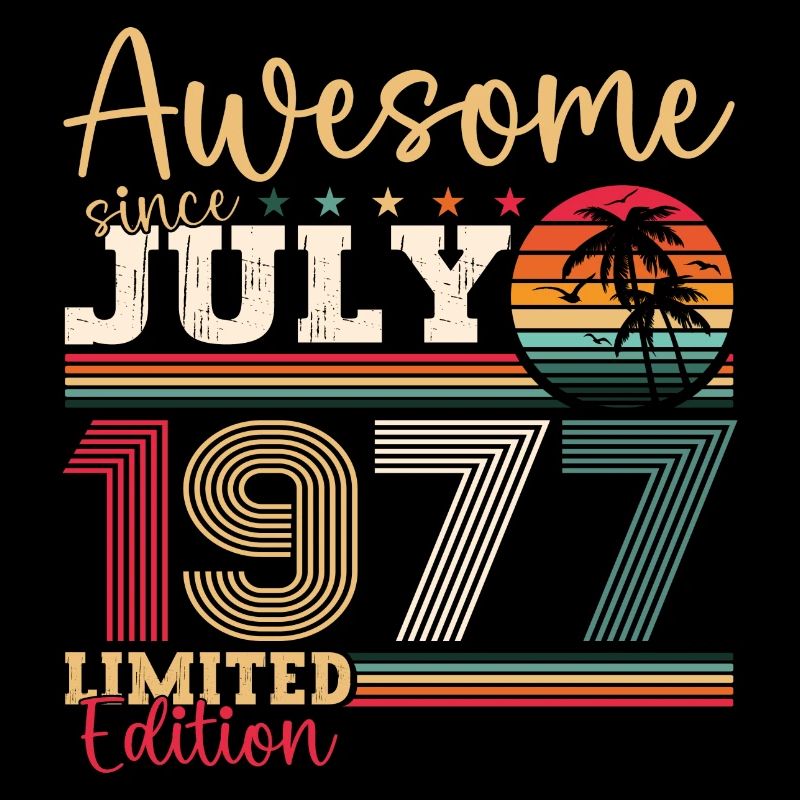 Awesome since Juli 1977 45. Geburtstag Herren Fun
