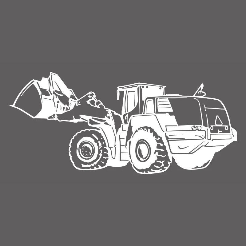Loading machine Silhouette wheel loader quarry
