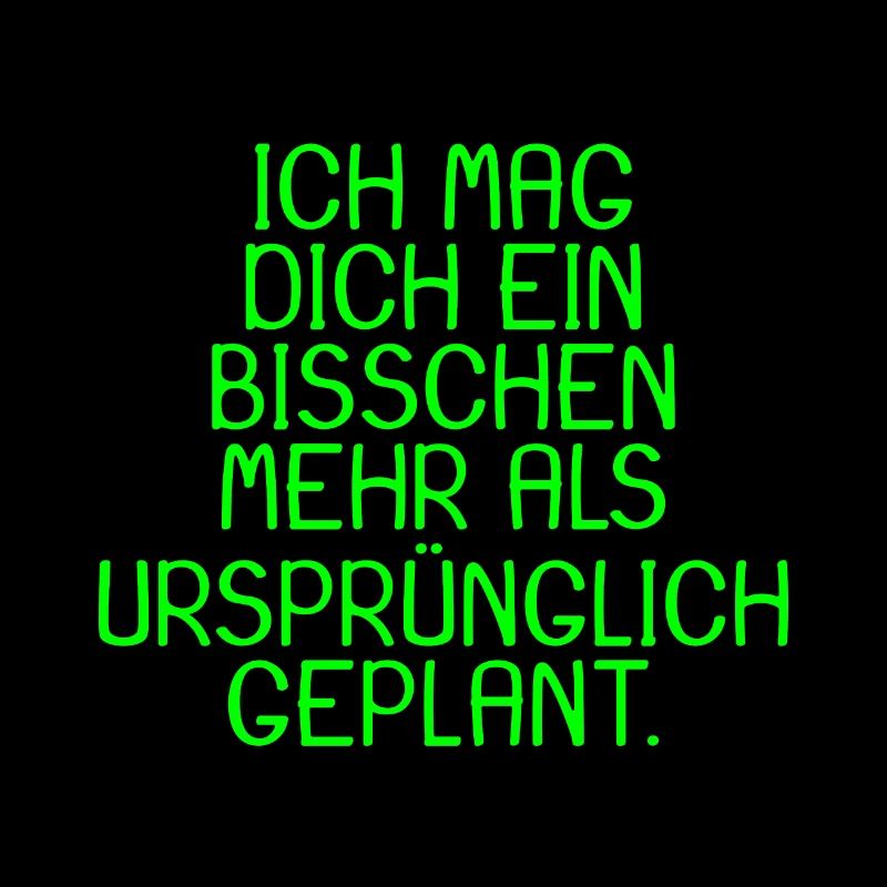 Spruch Ich mag dich ein bisschen mehr Geschenk