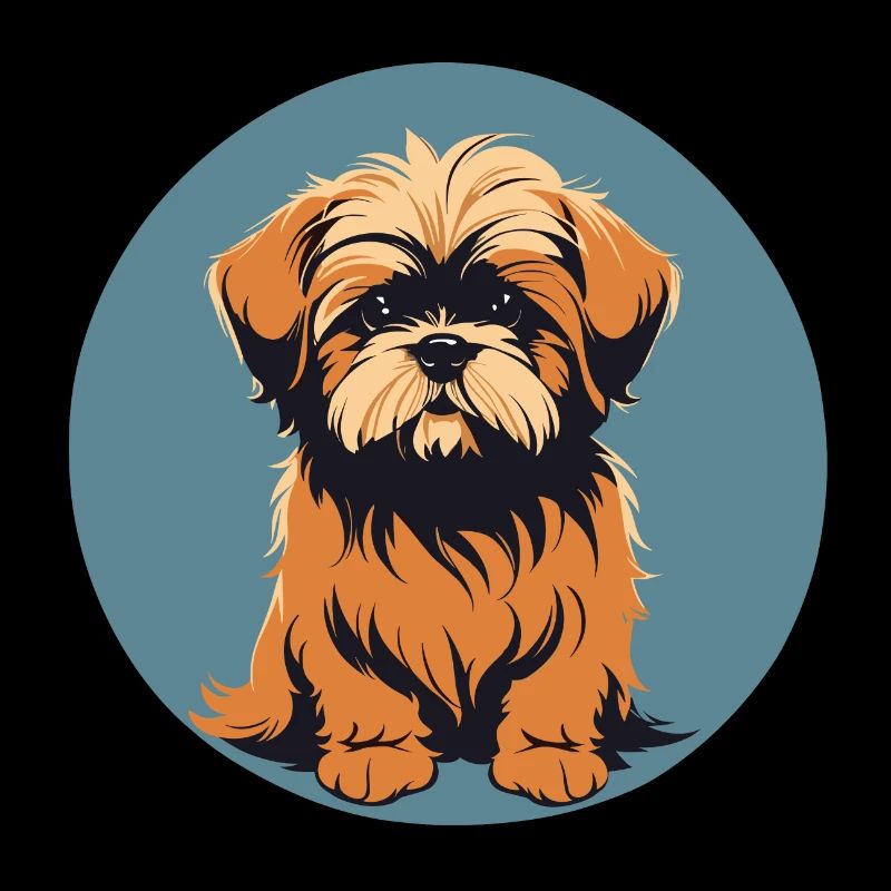 Lhassa apso Dog Portrait Image