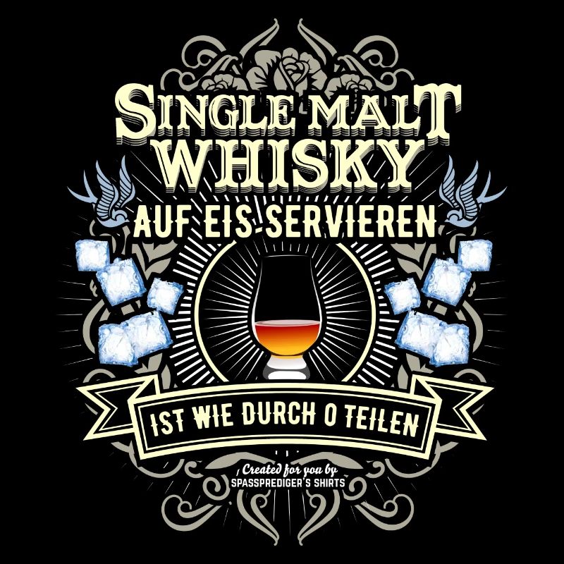 Single Malt Whisky auf Eis servieren