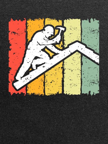 Dachdecker Motiv Dachdecken